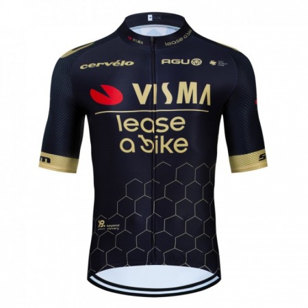 Cykeltrøje 2024 Jumbo-Visma Lease A Bike Sort